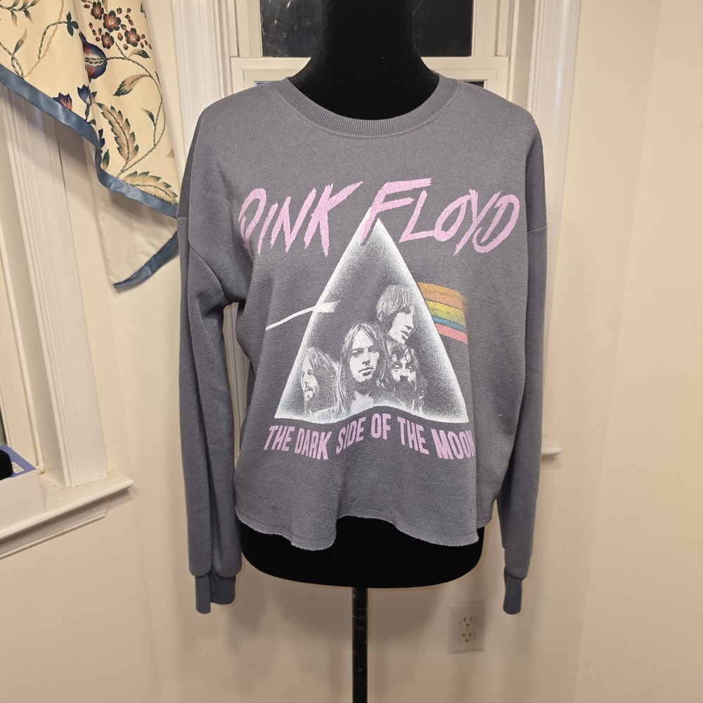 Pink Floyd Dark Side of the Moon Graphic Pullover Sweatshirt Womens Small
